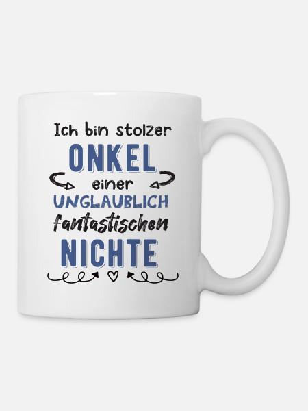 Stolzer Onkel Nichte - Tasse - Weiß