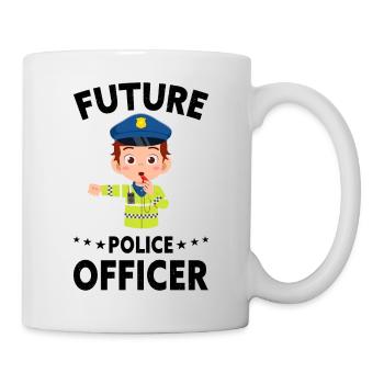 Bureau de Police des Policiers - Mug blanc - blanc - Droite