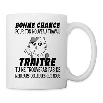 Départ Collègue Travail & Nouvel Emploi - Adieu - Mug blanc - blanc - Droite