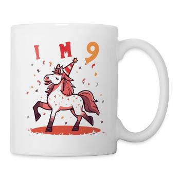 J'ai 9 ans Chevaux Cheval 9ème anniversaire - Mug blanc - blanc - Droite