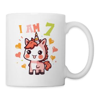 J'ai 7 ans Chevaux Cheval 7ème anniversaire - Mug blanc - blanc - Droite