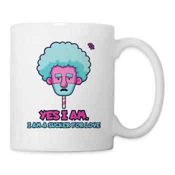 Je suis amoureuse de l’amour - Mug blanc - blanc - Droite