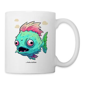 Fauler Zombie-Fisch - Tasse - Weiß - Rechts