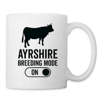 Cow breeding mode on - Ayrshire - Mug - white - Right