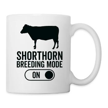 Cow Breeding Mode On - Shorthorn - Mug - white - Right