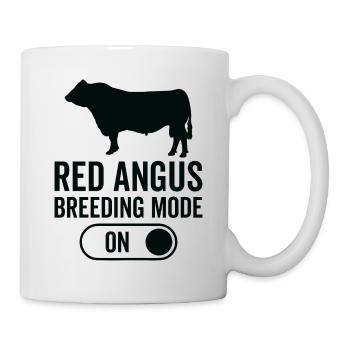 Kuhzuchtmodus Auf - Roter Angus - Tasse - Weiß - Rechts