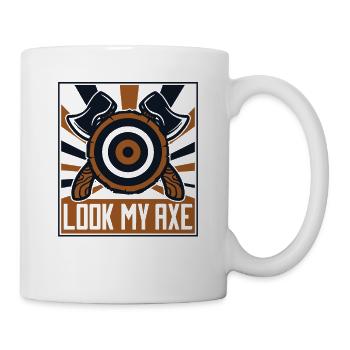 Look My Axe Axe Throwing Competition Game Axe - Mug - white - Right