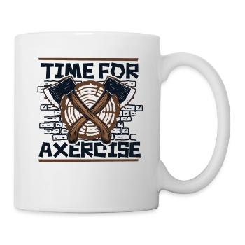 Time For Axercise Axe Throwing Game Competition - Mug - white - Right