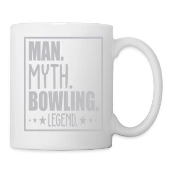 Man Myth Bowling Legend - Mug - white - Right