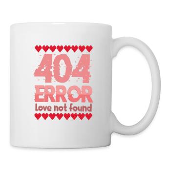 404 ERROR Love Not Found - Mug - white - Right