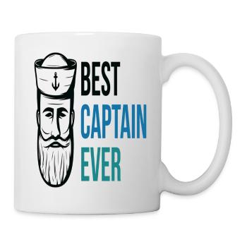 Best Captain ever - Mug - white - Right