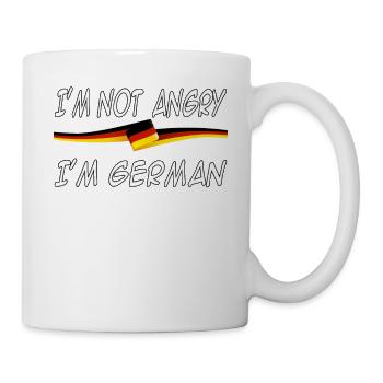 I'm not angry I'm German - Mug - white - Right