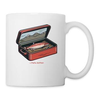 Eine seltene Angeltrophäe, Fischen und Angeln - Tasse - Weiß - Rechts