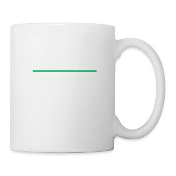 Strich grün - Tasse - Weiß - Rechts