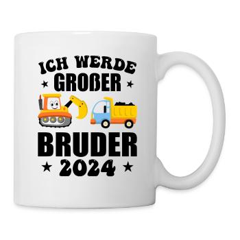 Ich Werde Großer Bruder 2024 - Tasse - Weiß - Rechts