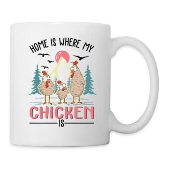 Poulets Home Farmer Poulet - Mug blanc - blanc - Droite