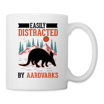 Easily distracted by Aardvarks Aardvark - Mug - white - Right