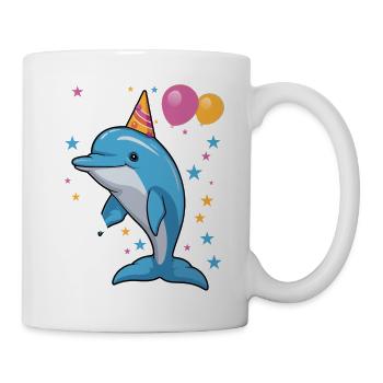I'm 6 years old Delfine Delfin 6th birthday - Mug - white - Right