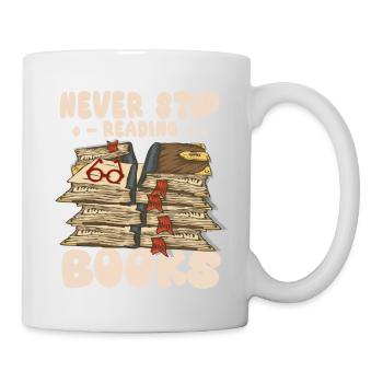 N’arrêtez pas de lire - Mug blanc - blanc - Droite