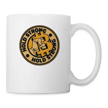 Hold Strong Blockchain Crypto Kryptowährung - Tasse - Weiß - Rechts