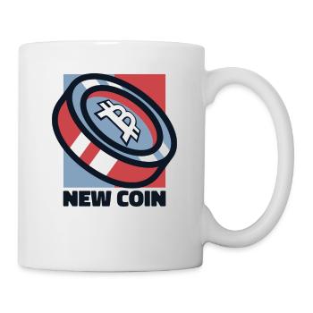 Nouvelle Pièce Crypto-Monnaie Blockchain Crypto Bitcoin - Mug blanc - blanc - Droite