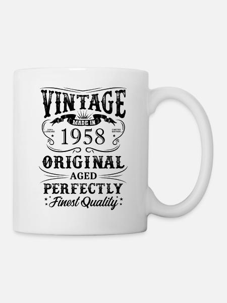 Vintage Made In 1958 66 Years Of Being Awesome - Tasse - Weiß