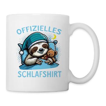 offizielles Schlafshirt - Tasse - Weiß - Rechts