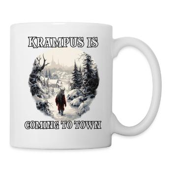 Krampus T | Costume de Krampus | Père Noël - Mug blanc - blanc - Droite