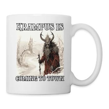 Krampus Maske | Krampus Kostüm Kramperl | - Tasse - Weiß - Rechts