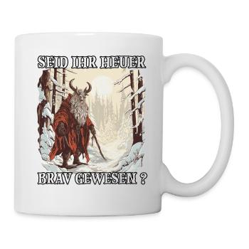 Der Krampus Kommt | Kramperl | Krampus Kostüm - Tasse - Weiß - Rechts