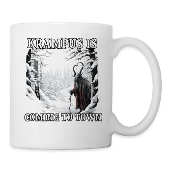Krampus Maske Krampus Kostüm Kramperl Böser - Tasse - Weiß - Rechts