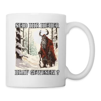 Der Krampus Kommt | Kramperl | Krampus Kostüm - Tasse - Weiß - Rechts