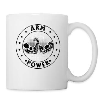 Arm Wrestling Arm Power Armwrestling Arm Wrestler - Mug - white - Right