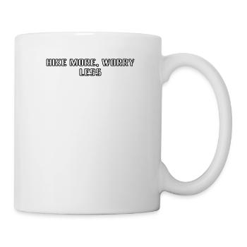 Wandern - Hike more, worry less - Tasse - Weiß - Rechts