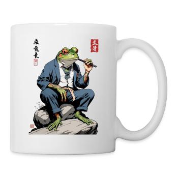 Eleganter Yokai Frosch Japan Streetwear - Tasse - Weiß - Rechts