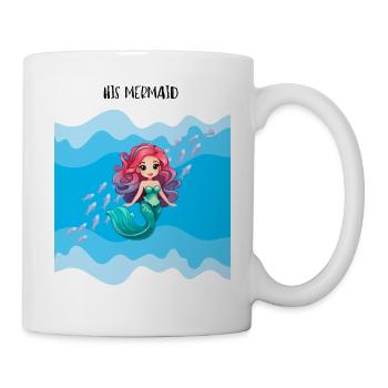 Partner Shirt Mermaid Girlfriend Wife Cruise - Mug - white - Right