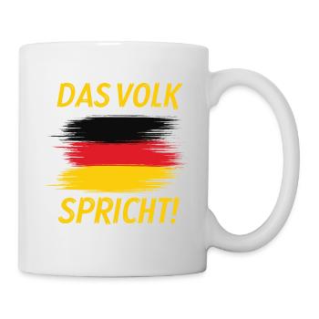 Das Volk Spricht / Demonstartion - Tasse - Weiß - Rechts