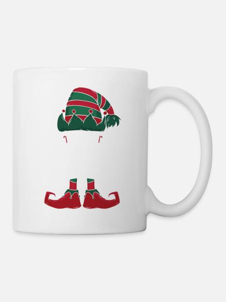 Sasha Elf Familie Passende Gruppe Weihnachten Mama Papa - Tasse - Weiß