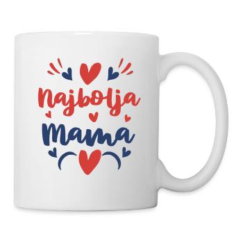 Najbolja Mama I Beste Mutter Muttertag Geschenk - Tasse - Weiß - Rechts