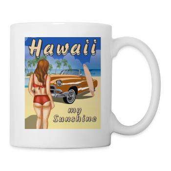 HAWAÏ mon soleil - Mug blanc - blanc - Droite