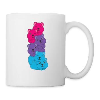 androgyn Flag Pride LGBTQ süße Quokka - Tasse - Weiß - Rechts