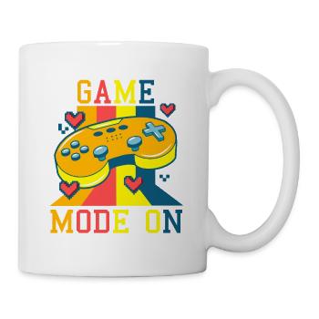 Mode de jeu activé : Manette de jeu rétro Poster - Mug blanc - blanc - Droite