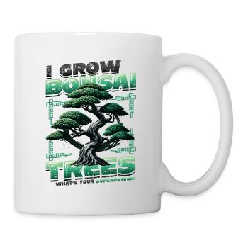 Growing Bonsai Trees Superpower Japanese Bonsai - Mug - white - Right