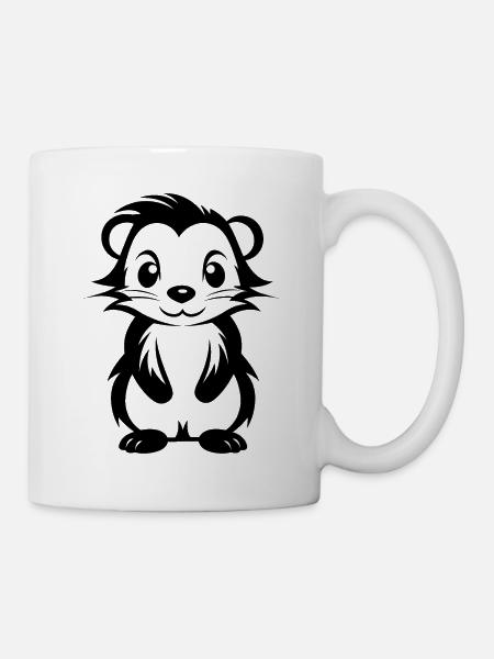 Stinktier - Tasse - Weiß
