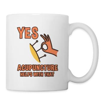 Oui, l’acupuncture aide à cela 4 - Mug blanc - blanc - Droite