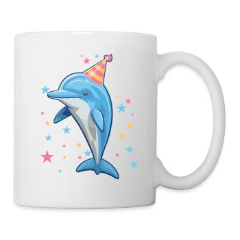 J’ai 5 ans Dauphins Dauphin 5ème anniversaire - Mug blanc - blanc - Droite