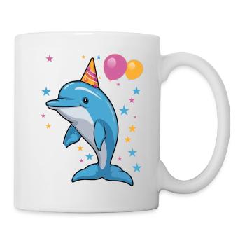 J’ai 9 ans Dauphins Dauphin 9ème anniversaire - Mug blanc - blanc - Droite