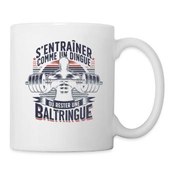 Musculation Baltringue Humour Workout Motivation - Mug blanc - blanc - Droite