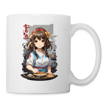 Anime Okonomiyaki Kochendes Manga Mädchen - Tasse - Weiß - Rechts