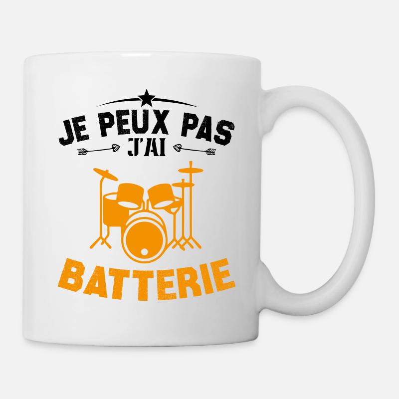 Je peux pas jai batterie - Mug blanc - blanc